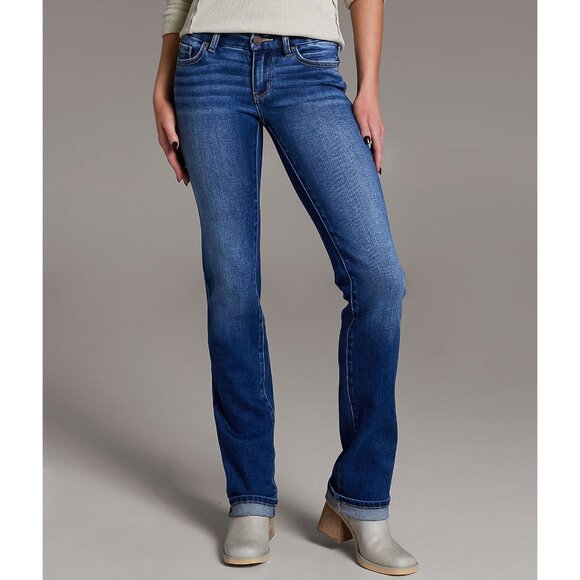 BKE Kate Straight Dark Wash Blue Jeans Womens 26 Short - Picture 1 of 11